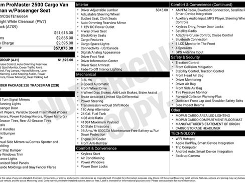 New 2026 RAM ProMaster 2500 w/ Safety Group FWD image 32