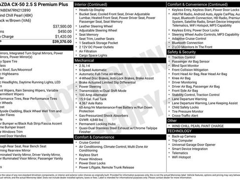 Certified 2024 MAZDA CX-50 AWD 2.5 S w/ Premium Plus Pkg image 26