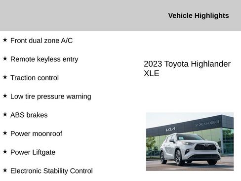 Used 2023 Toyota Highlander XLE FWD image 2
