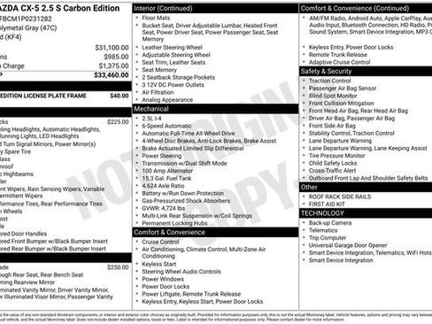 Used 2023 MAZDA CX-5 Carbon Edition AWD/4WD image 17