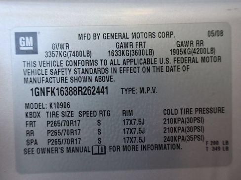 Used 2008 Chevrolet Suburban LT w/ LT Preferred Equipment Group AWD/4WD image 46