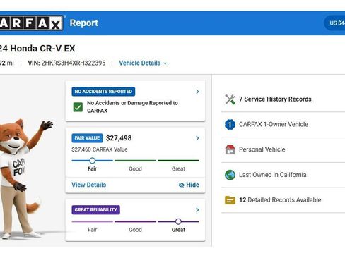 Used 2024 Honda CR-V EX image 3
