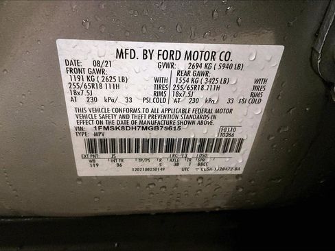 Certified 2021 Ford Explorer XLT image 34