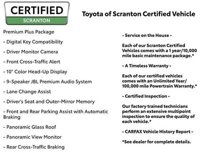 Used 2026 Toyota Camry XLE w/ Premium Plus Package