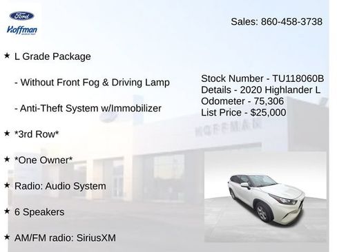 Used 2020 Toyota Highlander L AWD/4WD image 3
