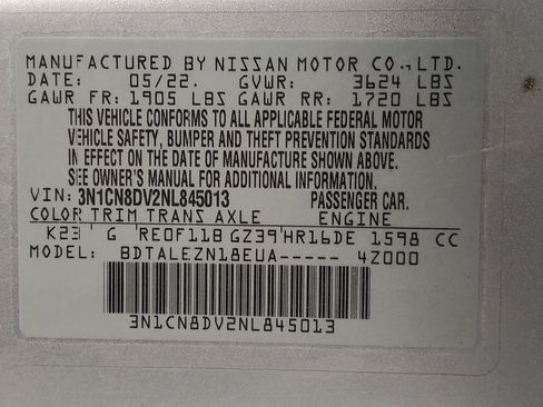 Used 2022 Nissan Versa S FWD image 33