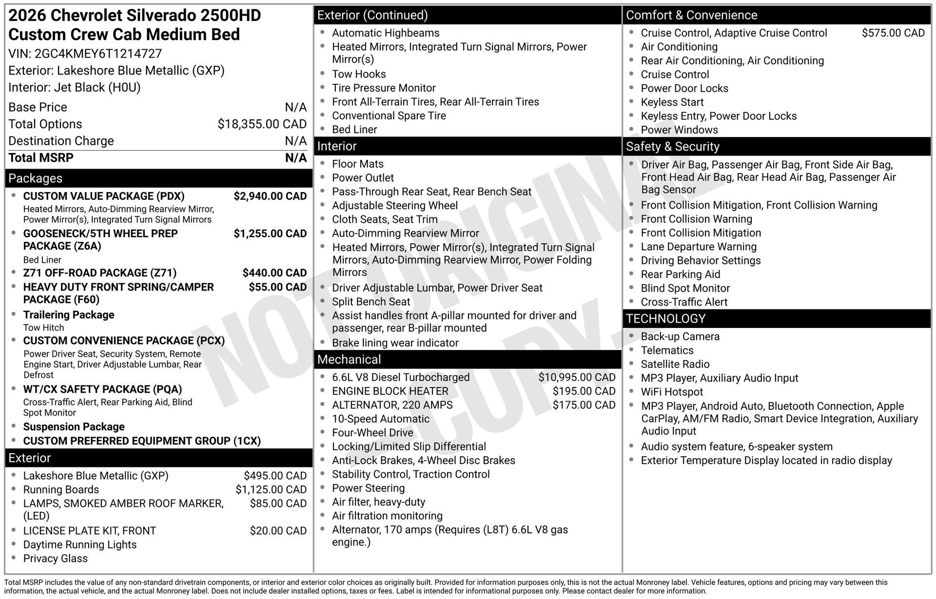 New 2026 Chevrolet Silverado 2500 Custom w/ Custom Value Package AWD/4WD image 4