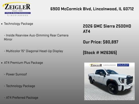 New 2026 GMC Sierra 2500 AT4 w/ AT4 Premium Plus Package AWD/4WD image 36