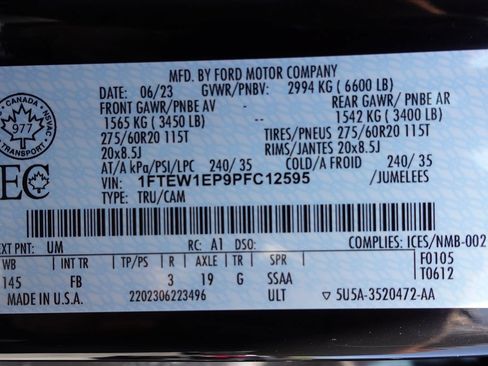 Used 2023 Ford F150 XLT w/ Equipment Group 302A High AWD/4WD image 67