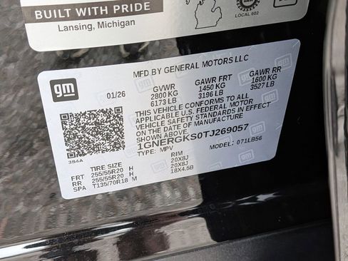 New 2026 Chevrolet Traverse LT w/ Sun and Wheel Package FWD image 30