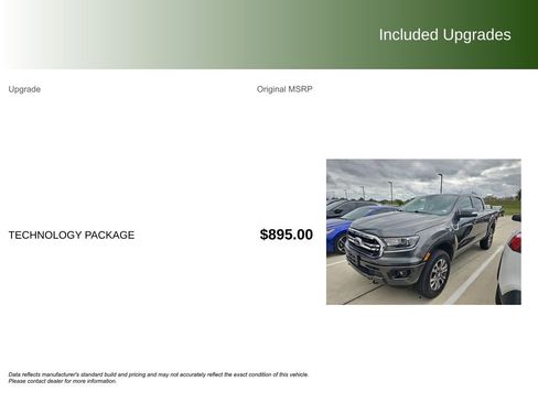 Used 2020 Ford Ranger Lariat w/ Technology Package image 9
