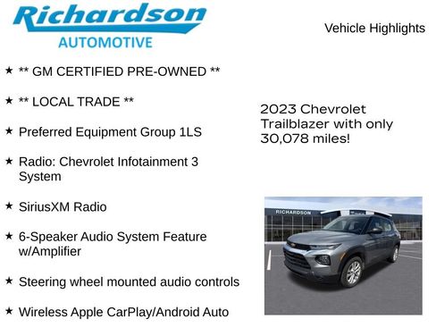 Used 2023 Chevrolet TrailBlazer LS AWD/4WD image 11