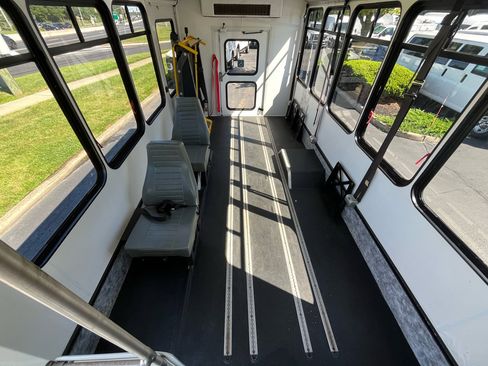 Used 2018 Ford Transit 350 T-350 DRW 156 WB 10360 GVWR w/ Shuttle Bus Prep Package image 2