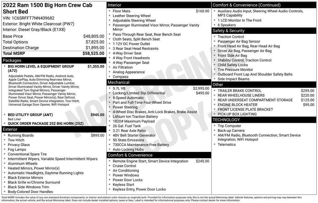 Used 2022 RAM 1500 Big Horn AWD/4WD image 2
