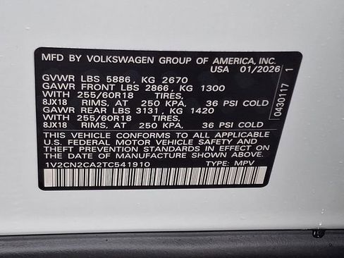 New 2026 Volkswagen Atlas Peak Edition image 11