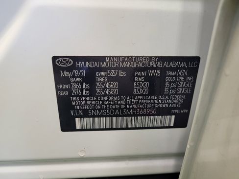 Used 2021 Hyundai Santa Fe Calligraphy w/ Cargo Package AWD/4WD image 33