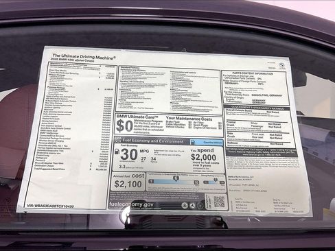 New 2026 BMW 430i xDrive Coupe w/ M Sport Package AWD/4WD image 16