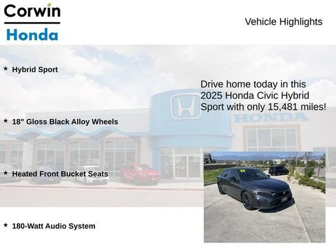 Used 2025 Honda Civic Sport image 6