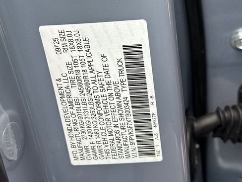 New 2026 Honda Ridgeline TrailSport+ image 35