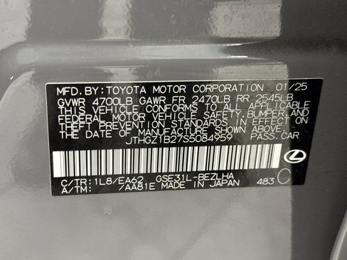 Certified 2025 Lexus IS 350 F Sport w/ Navigation Package image 20