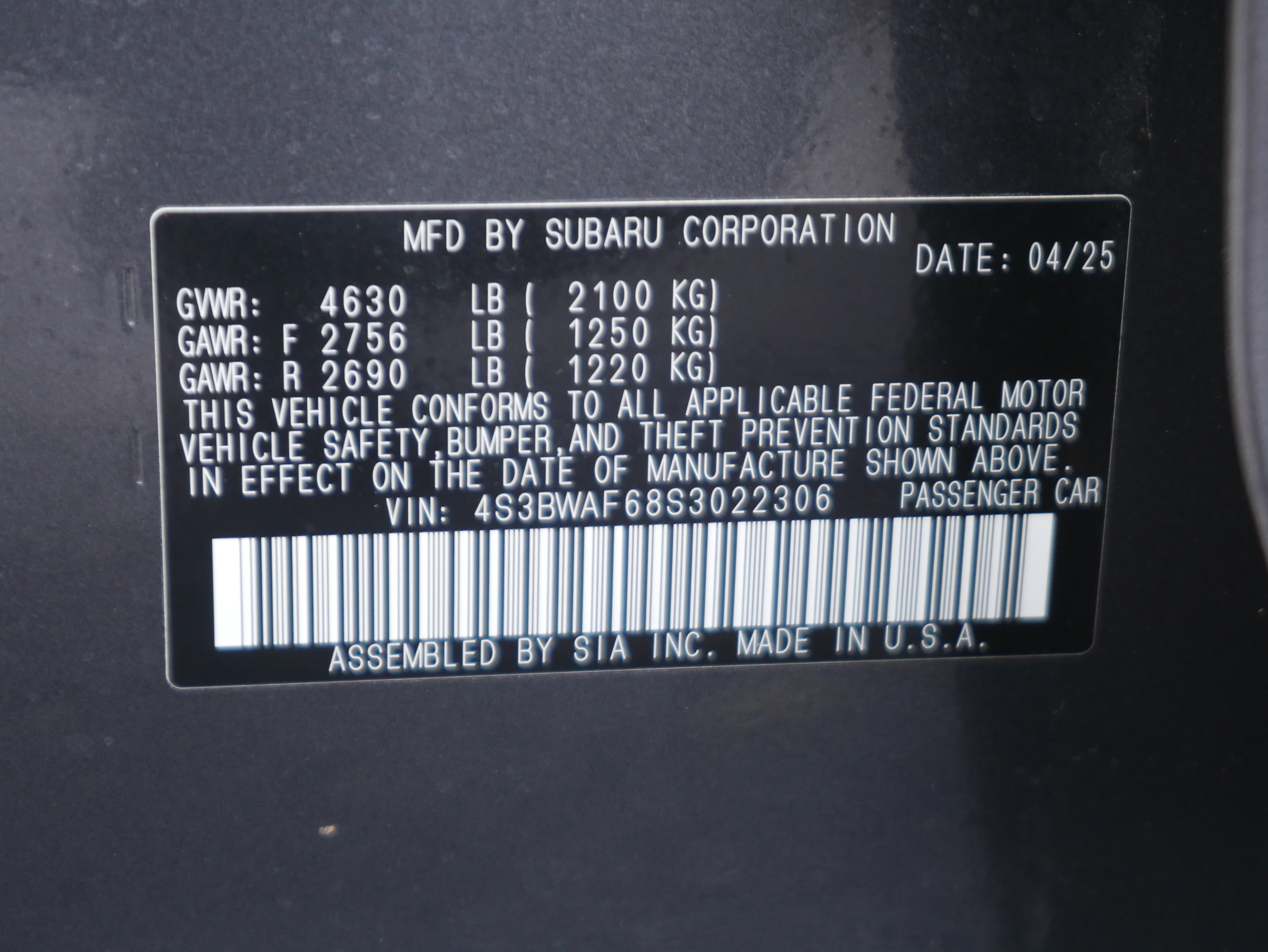 Used 2025 Subaru Legacy Premium AWD/4WD image 34