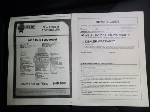 Used 2025 RAM 1500 Rebel w/ Bed Utility Group image 37