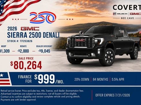 New 2026 GMC Sierra 2500 Denali w/ Denali Reserve Package AWD/4WD image 2