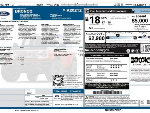Used 2025 Ford Bronco Stroppe Edition AWD/4WD image 48
