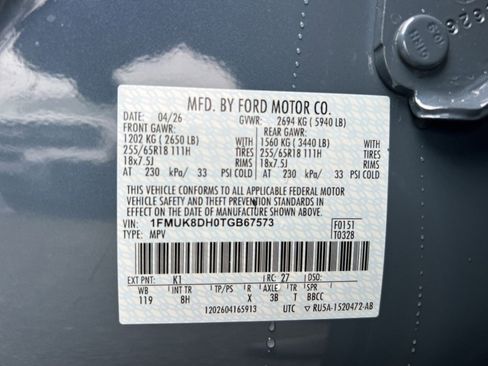 New 2026 Ford Explorer Active AWD/4WD image 37