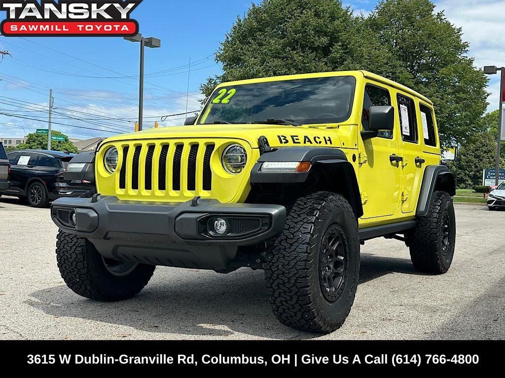 Used 2022 Jeep Wrangler Unlimited Sport w/ Xtreme Recon 35" Tire Package AWD/4WD 360° Tour