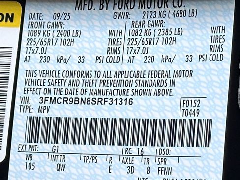 New 2025 Ford Bronco Sport Big Bend w/ Convenience Package image 43