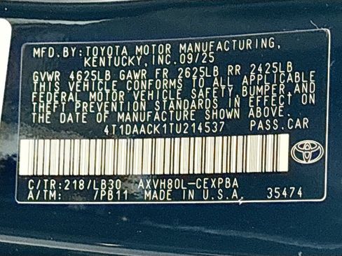 Used 2026 Toyota Camry XSE FWD image 34