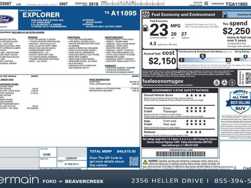 New 2026 Ford Explorer Active w/ Active Comfort Package image 27