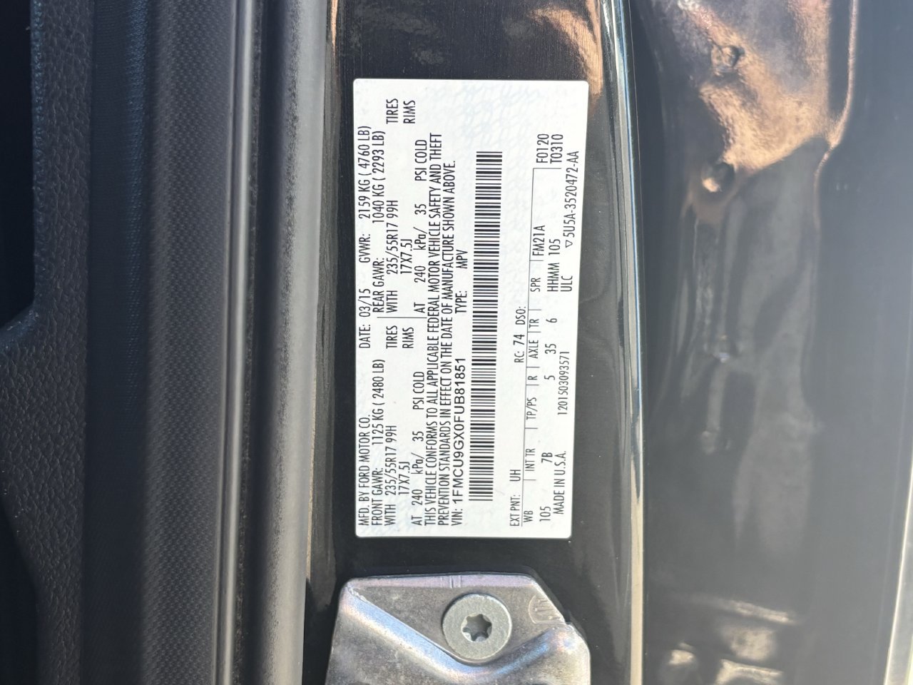 Used 2015 Ford Escape SE w/ Equipment Group 201A AWD/4WD image 31