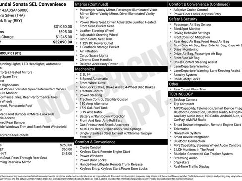 Certified 2025 Hyundai Sonata SEL FWD image 24