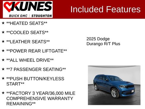 Used 2025 Dodge Durango R/T AWD/4WD image 3