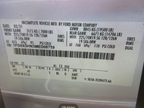 Used 2021 Ford F550 4x4 SuperCab Super Duty image 16