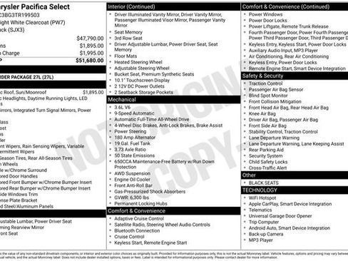 New 2026 Chrysler Pacifica Select image 4
