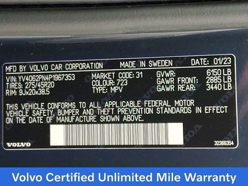 Certified 2023 Volvo XC90 B6 Plus w/ Protection Package Premier AWD/4WD image 28