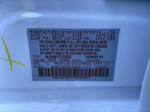 New 2026 Nissan Sentra S w/ Floor Mat Package image 43