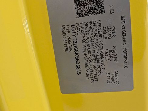 Used 2019 Chevrolet Corvette Z06 image 19