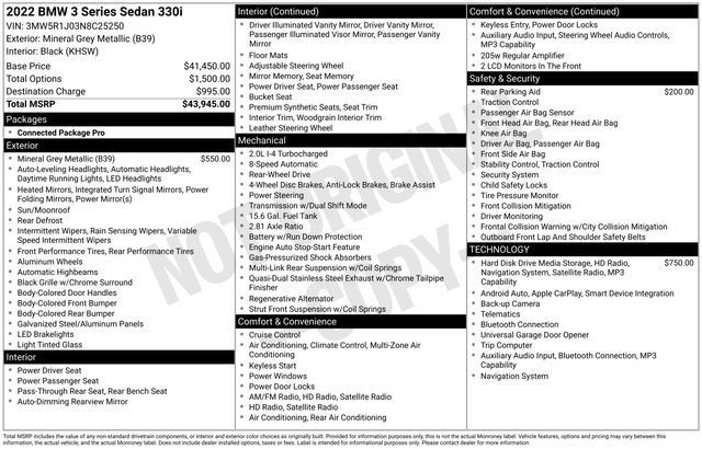 Used 2022 BMW 330i Sedan RWD image 32
