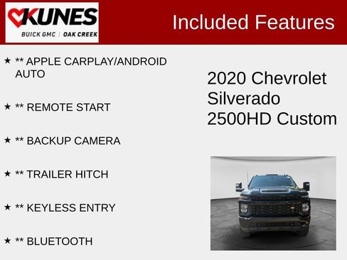 Used 2020 Chevrolet Silverado 2500 Custom w/ Custom Value Package AWD/4WD image 2