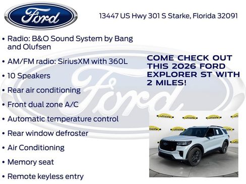 New 2026 Ford Explorer ST RWD image 20