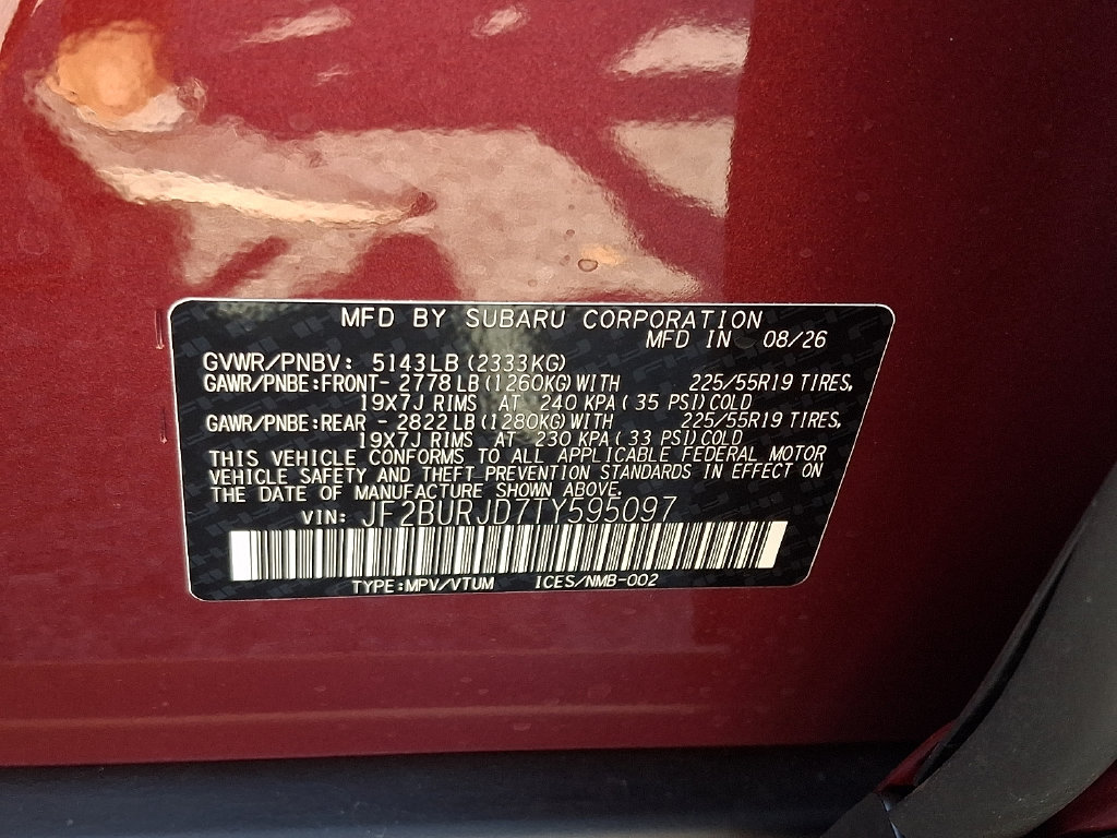 New 2026 Subaru Outback Touring XT AWD/4WD image 10