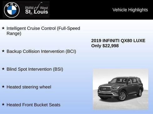 Used 2019 INFINITI QX80 Luxe w/ Proassist Package image 61