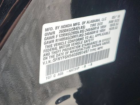 Used 2016 Honda Pilot EX-L image 23