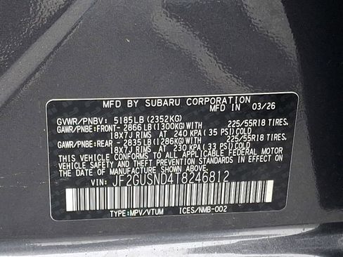 New 2026 Subaru Crosstrek 2.5i Limited AWD/4WD image 20