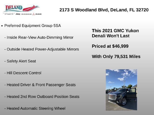Used 2021 GMC Yukon Denali AWD/4WD image 3