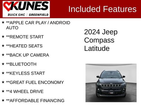 Used 2024 Jeep Compass Latitude AWD/4WD image 2